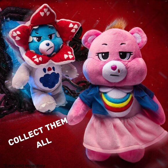 Basic Fun Care Bears x Stranger Things 12" Cheer Bear as Eleven Plush, Ltd Ed - Picture 8 of 8